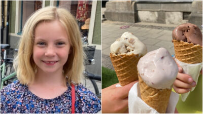 Alma testar glass i Lund