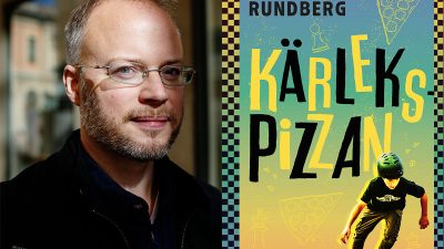 Johan Rundberg och bokomslaget.